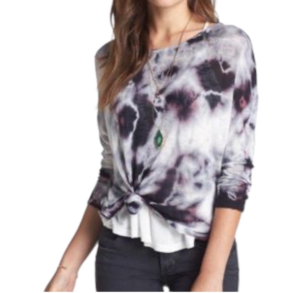 Truehitt Tie-dye Cropped Sweater size L